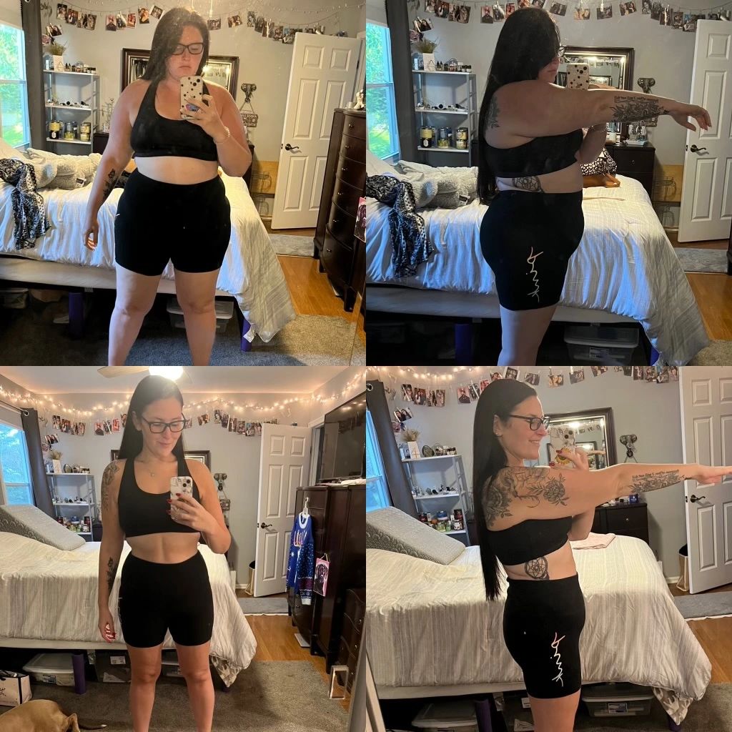 Before and after personal training progress at Pump Fitness Monroe NJ