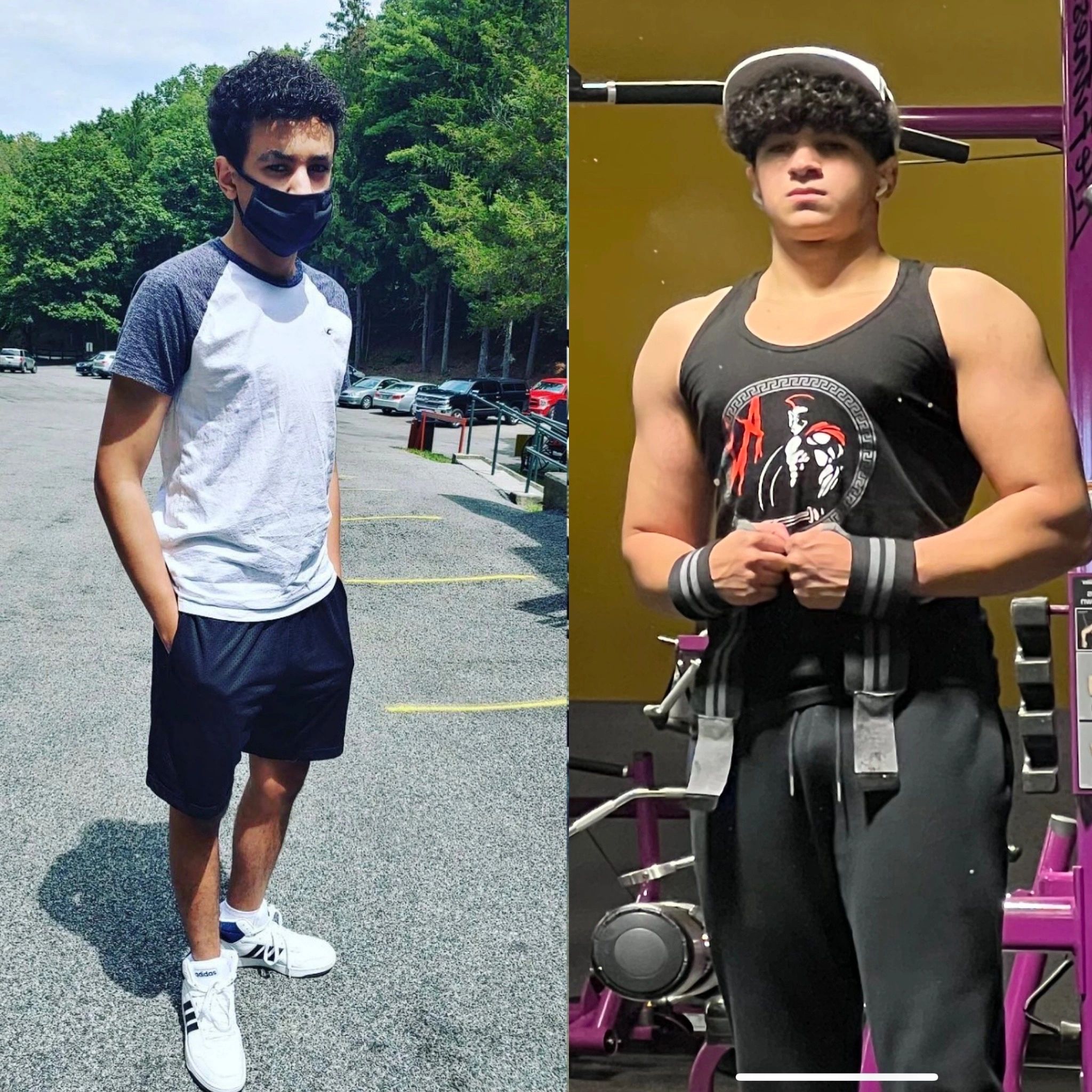 Client body transformation before and after working with Russell Matmon